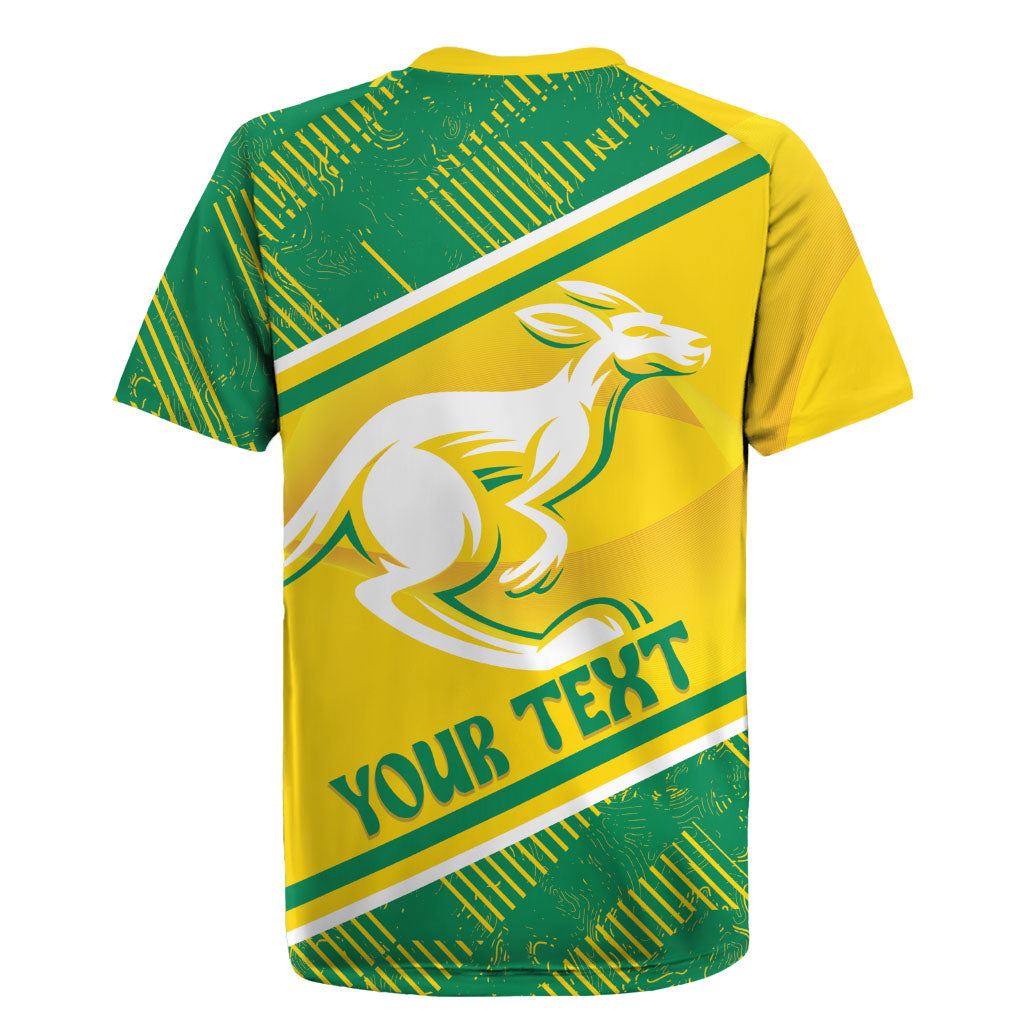 Personalised Jackaroos Bowls Australia Rugby Jersey National Color Sporty Style