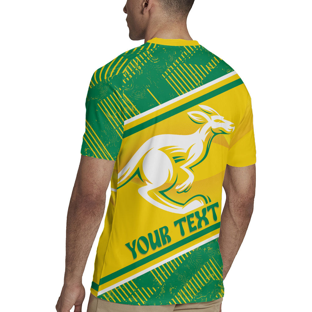 Personalised Jackaroos Bowls Australia Rugby Jersey National Color Sporty Style