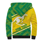 Personalised Jackaroos Bowls Australia Sherpa Hoodie National Color Sporty Style