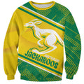 Personalised Jackaroos Bowls Australia Sweatshirt National Color Sporty Style