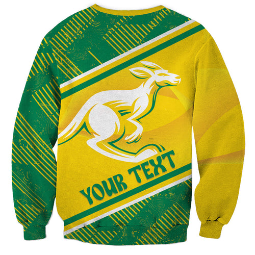 Personalised Jackaroos Bowls Australia Sweatshirt National Color Sporty Style