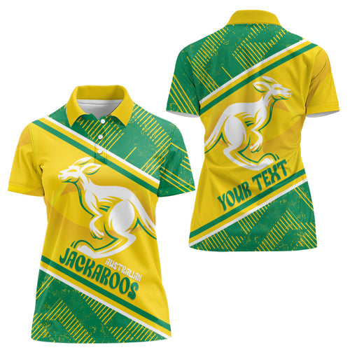 Personalised Jackaroos Bowls Australia Women Polo Shirt National Color Sporty Style