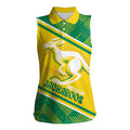 Personalised Jackaroos Bowls Australia Women Sleeveless Polo Shirt National Color Sporty Style