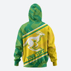 Personalised Jackaroos Bowls Australia Zip Hoodie National Color Sporty Style