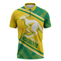 Personalised Jackaroos Bowls Australia Zipper Polo Shirt National Color Sporty Style