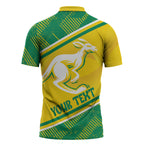 Personalised Jackaroos Bowls Australia Zipper Polo Shirt National Color Sporty Style