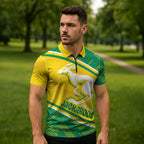 Personalised Jackaroos Bowls Australia Zipper Polo Shirt National Color Sporty Style