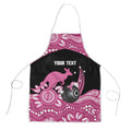 Bowls Australia Breast Cancer Custom Apron Think Pink Aboriginal Art