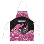 Bowls Australia Breast Cancer Custom Apron Think Pink Aboriginal Art
