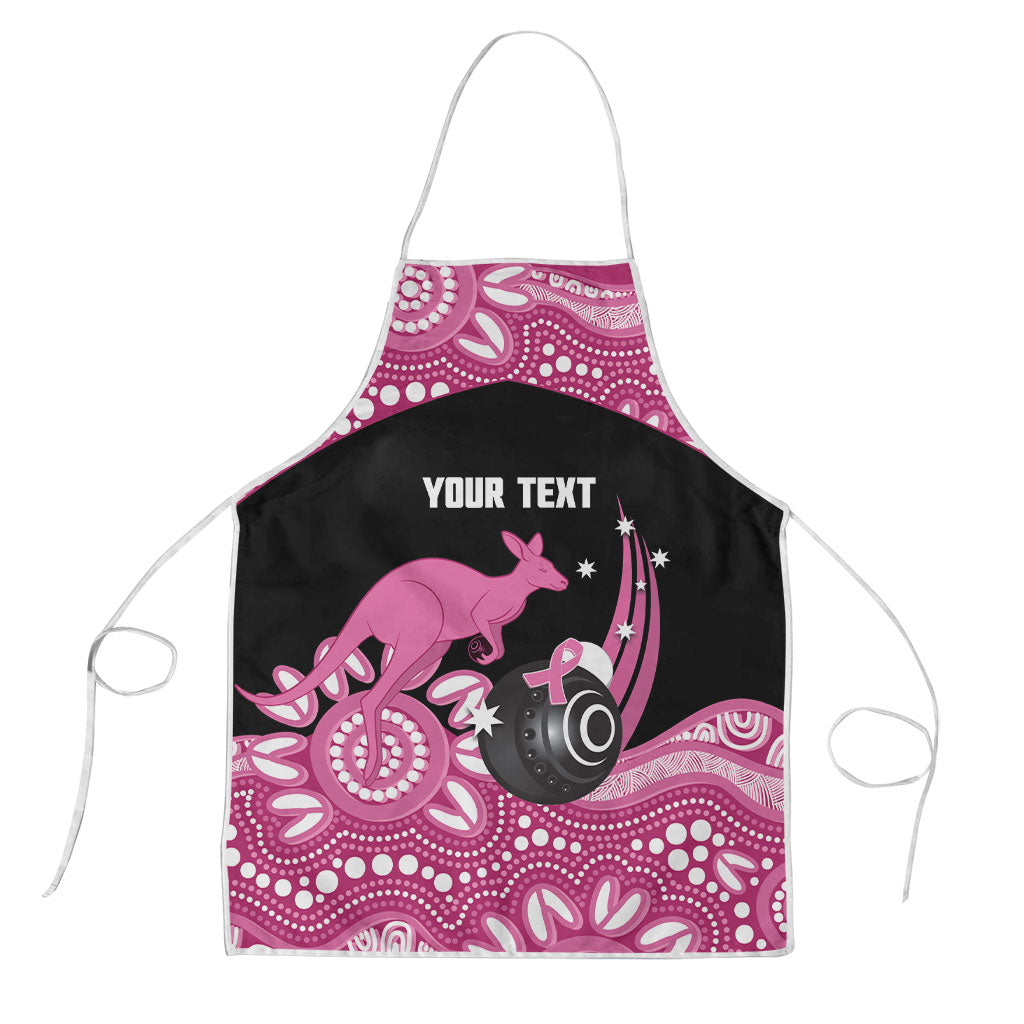 Bowls Australia Breast Cancer Custom Apron Think Pink Aboriginal Art