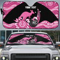 Bowls Australia Breast Cancer Custom Auto Sun Shade Think Pink Aboriginal Art