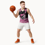 Bowls Australia Breast Cancer Custom Basketball Jersey Think Pink Aboriginal Art