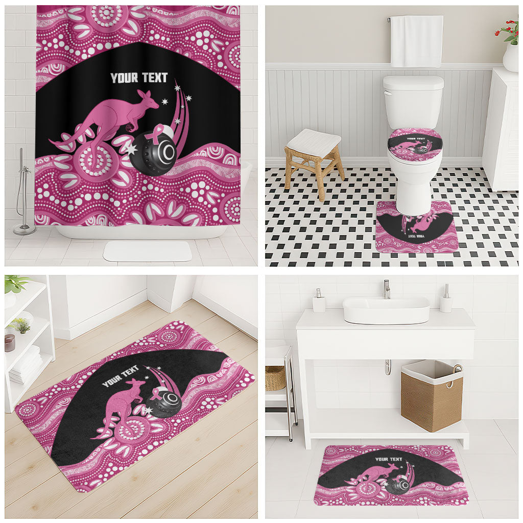 Bowls Australia Breast Cancer Custom Bathroom Set Think Pink Aboriginal Art