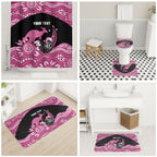 Bowls Australia Breast Cancer Custom Bathroom Set Think Pink Aboriginal Art