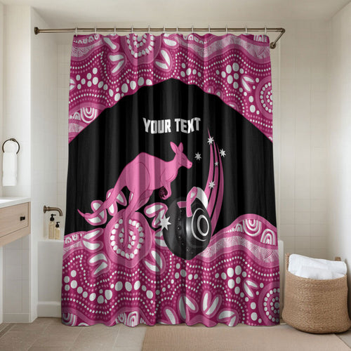 Bowls Australia Breast Cancer Custom Bathroom Set Think Pink Aboriginal Art
