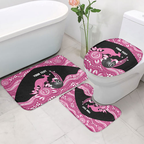 Bowls Australia Breast Cancer Custom Bathroom Set Think Pink Aboriginal Art