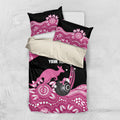 Bowls Australia Breast Cancer Custom Bedding Set Think Pink Aboriginal Art