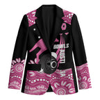 Bowls Australia Breast Cancer Custom Blazer Think Pink Aboriginal Art