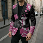 Bowls Australia Breast Cancer Custom Blazer Think Pink Aboriginal Art