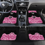 Bowls Australia Breast Cancer Custom Car Mats Think Pink Aboriginal Art