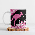 Bowls Australia Breast Cancer Custom Ceramic Mug Think Pink Aboriginal Art