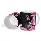 Bowls Australia Breast Cancer Custom Ceramic Mug Think Pink Aboriginal Art
