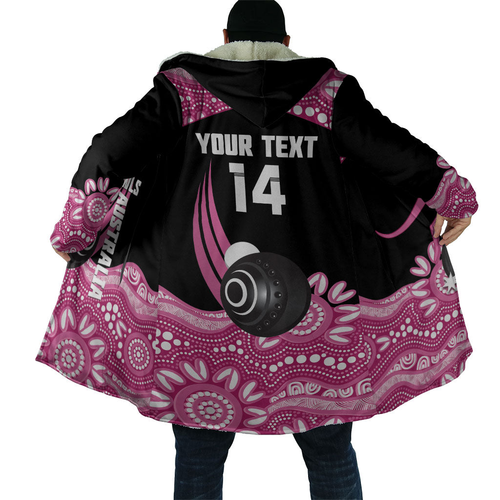 Bowls Australia Breast Cancer Custom Cloak Think Pink Aboriginal Art