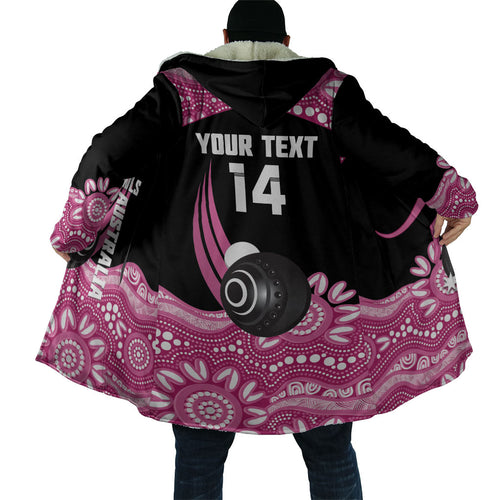 Bowls Australia Breast Cancer Custom Cloak Think Pink Aboriginal Art