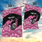 Bowls Australia Breast Cancer Custom Garden Flag Think Pink Aboriginal Art