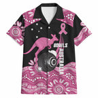 Bowls Australia Breast Cancer Custom Hawaiian Shirt Think Pink Aboriginal Art