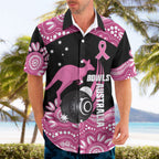 Bowls Australia Breast Cancer Custom Hawaiian Shirt Think Pink Aboriginal Art