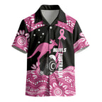 Bowls Australia Breast Cancer Custom Kid Hawaiian Shirt Think Pink Aboriginal Art