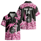 Bowls Australia Breast Cancer Custom Kid Hawaiian Shirt Think Pink Aboriginal Art