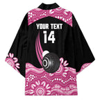 Bowls Australia Breast Cancer Custom Kimono Think Pink Aboriginal Art