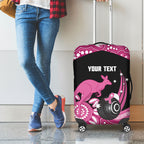 Bowls Australia Breast Cancer Custom Luggage Cover Think Pink Aboriginal Art