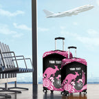 Bowls Australia Breast Cancer Custom Luggage Cover Think Pink Aboriginal Art