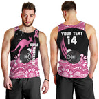 Bowls Australia Breast Cancer Custom Men Tank Top Think Pink Aboriginal Art