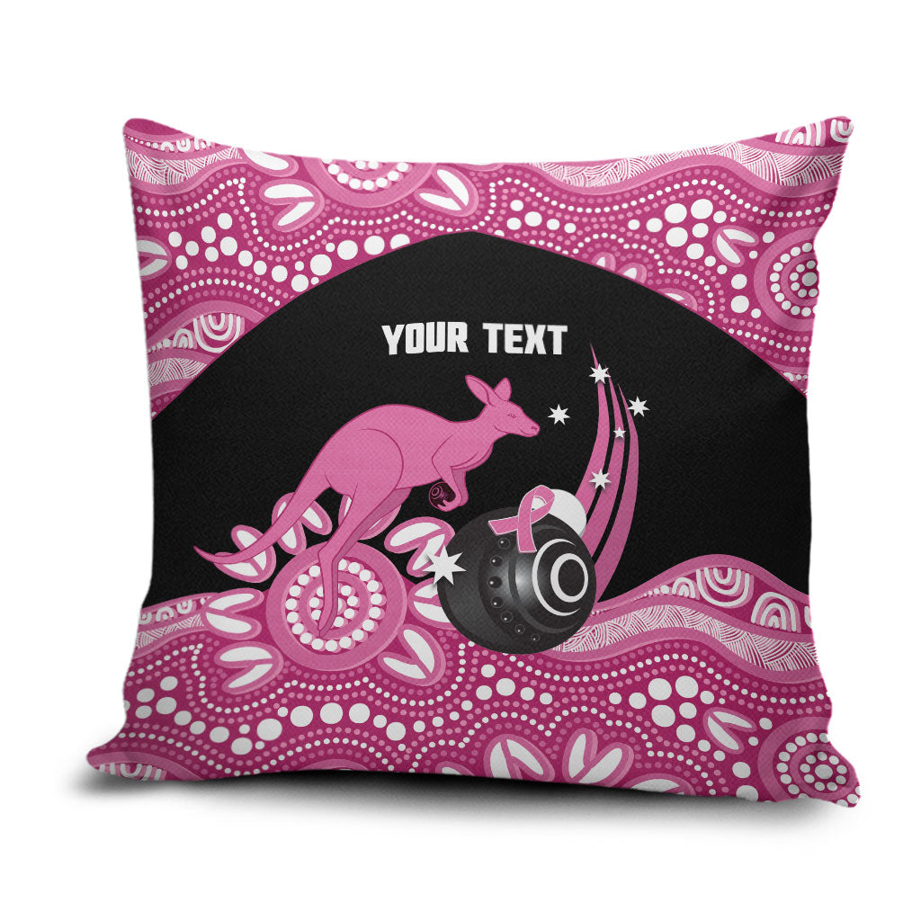 Bowls Australia Breast Cancer Custom Pillow Cover Think Pink Aboriginal Art