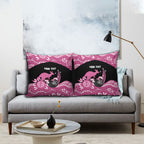 Bowls Australia Breast Cancer Custom Pillow Cover Think Pink Aboriginal Art