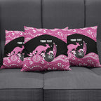 Bowls Australia Breast Cancer Custom Pillow Cover Think Pink Aboriginal Art