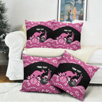 Bowls Australia Breast Cancer Custom Pillow Cover Think Pink Aboriginal Art