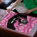 Bowls Australia Breast Cancer Custom Puzzle Think Pink Aboriginal Art