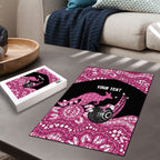 Bowls Australia Breast Cancer Custom Puzzle Think Pink Aboriginal Art
