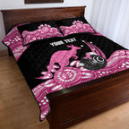 Bowls Australia Breast Cancer Custom Quilt Bed Set Think Pink Aboriginal Art