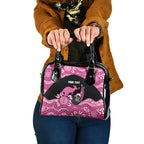 Bowls Australia Breast Cancer Custom Shoulder Handbag Think Pink Aboriginal Art