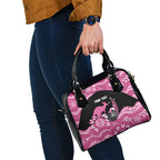 Bowls Australia Breast Cancer Custom Shoulder Handbag Think Pink Aboriginal Art