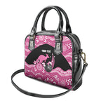 Bowls Australia Breast Cancer Custom Shoulder Handbag Think Pink Aboriginal Art