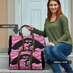 Bowls Australia Breast Cancer Custom Travel Bag Think Pink Aboriginal Art