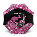 Bowls Australia Breast Cancer Custom Umbrella Think Pink Aboriginal Art