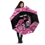 Bowls Australia Breast Cancer Custom Umbrella Think Pink Aboriginal Art